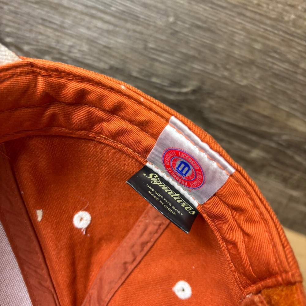 Texas Longhorns Hat Cap Strap‎ Back Orange Football College Adjustable - Picture 7 of 8